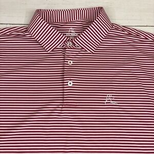 Rhoback Polo Shirt Mens XL Red Striped